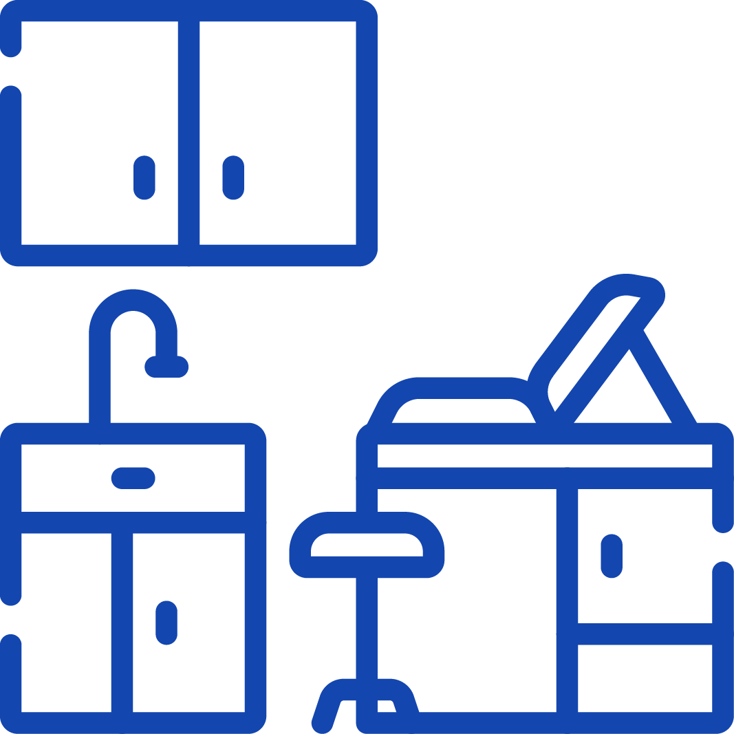 SIS Icons Blue_Hospital Furniture
